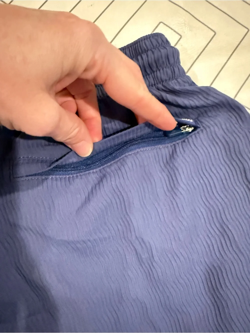 Chubbies Blue Textured Swim Trunks